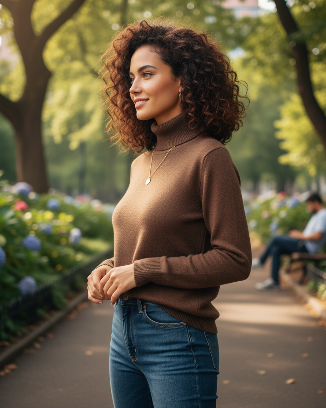 Dámsky zateplený sveter s fleecovou podšívkou