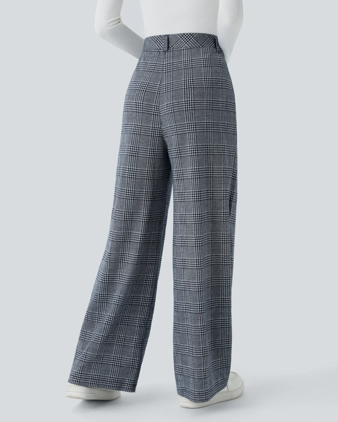 Dámske široké nohavice s potlačou