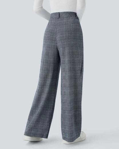 Dámske široké nohavice s potlačou