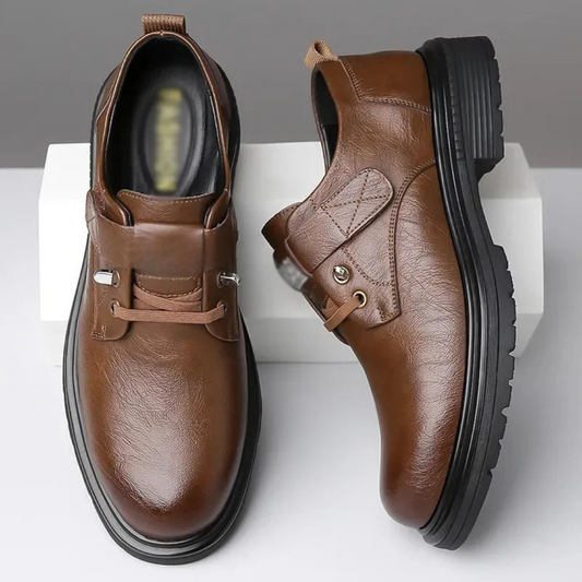 Pánska obuv z pravej kože na bežné nosenie