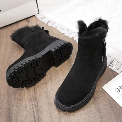 Dámske zimné čižmy s hrubou podrážkou
