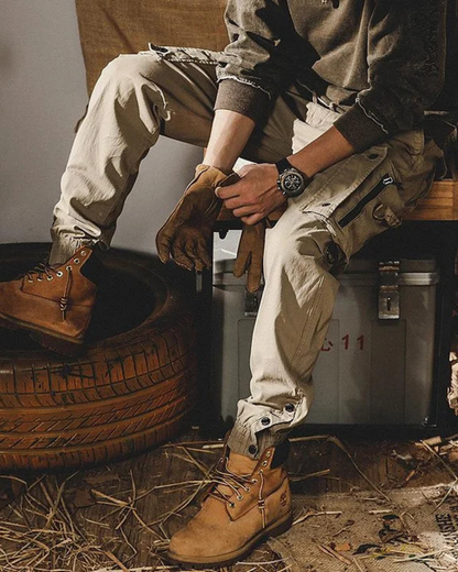 Pánske cargo nohavice s viacerými vreckami