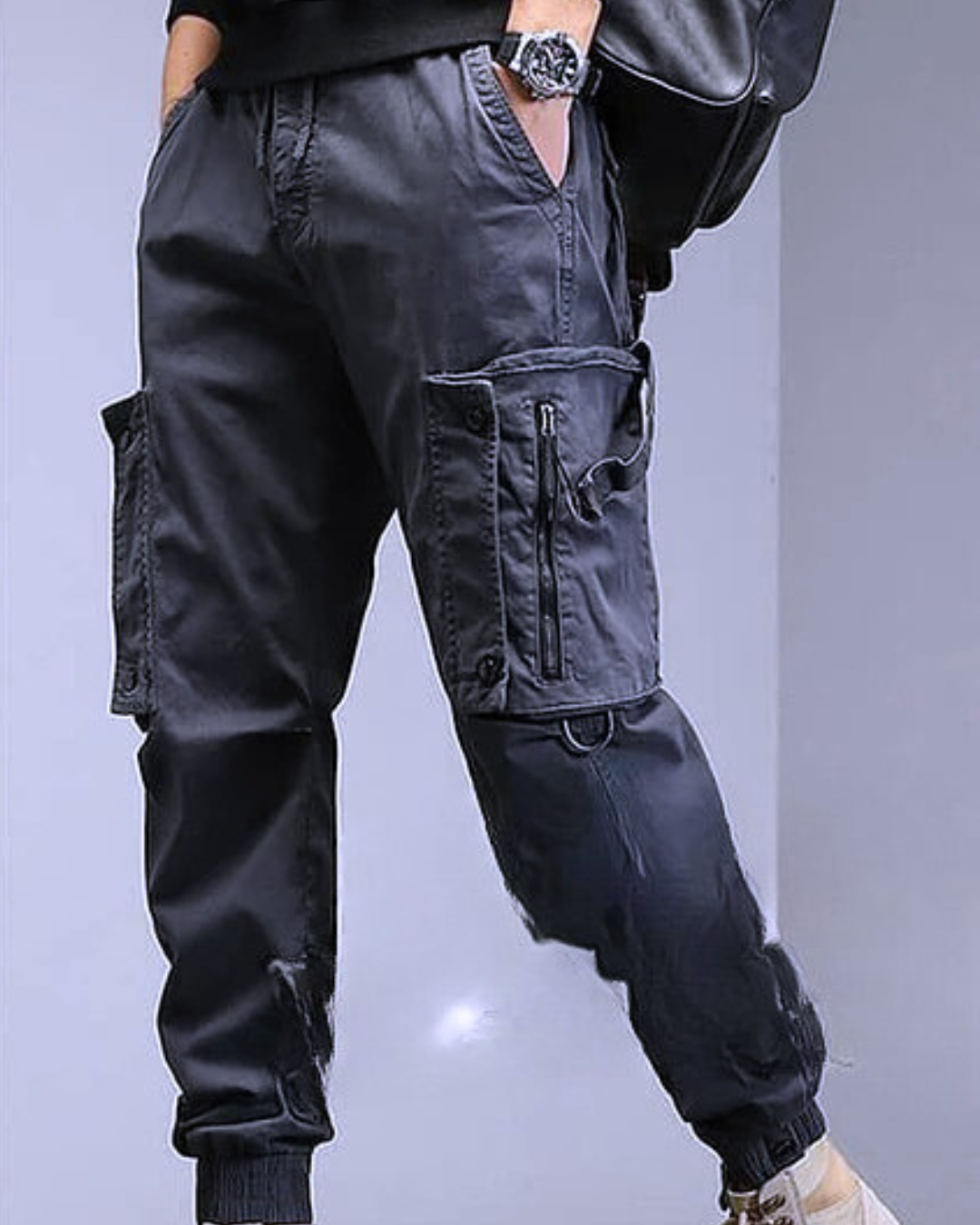 Pánske cargo nohavice s viacerými vreckami