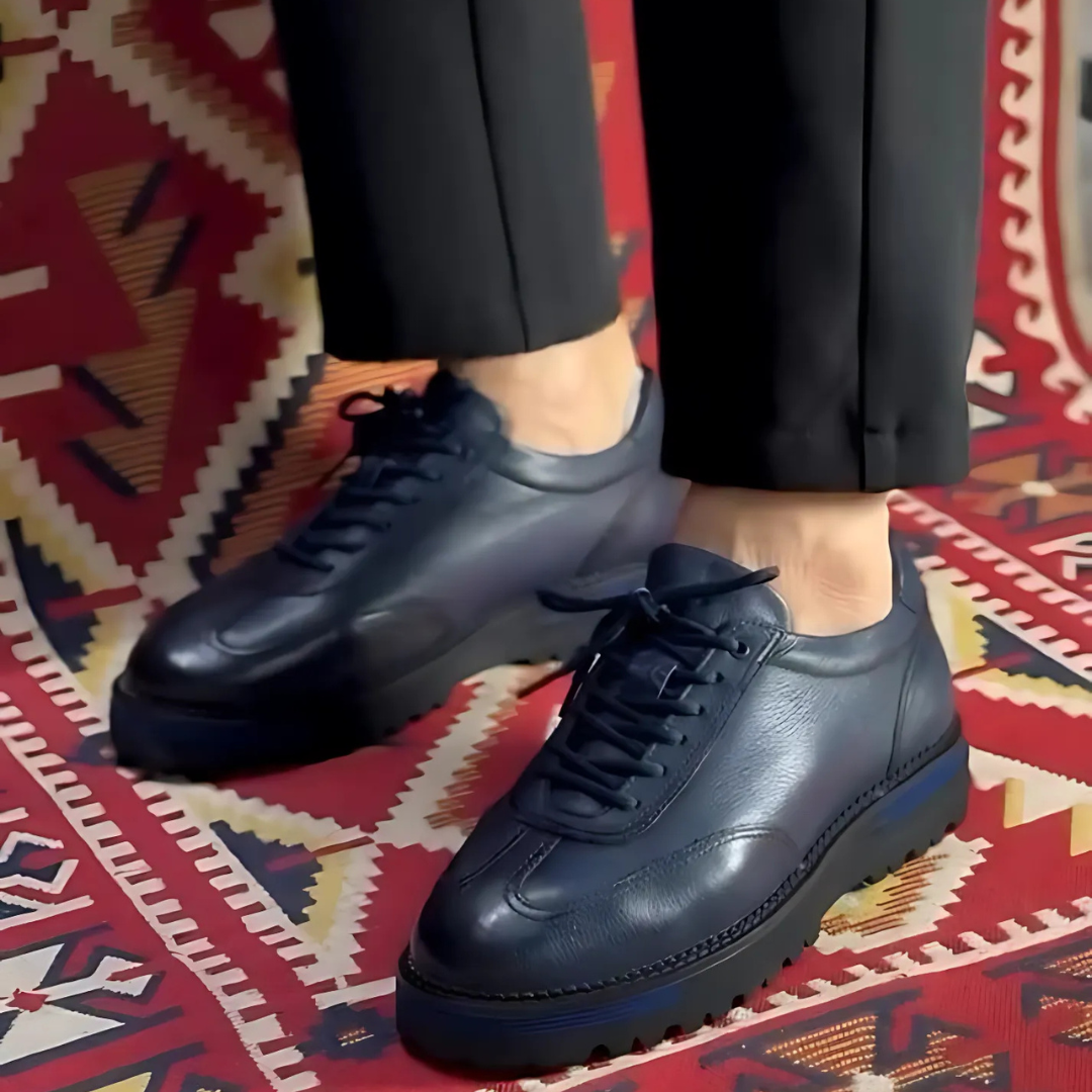 Ortopedické kožené topánky pre mužov