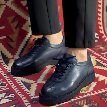 Ortopedické kožené topánky pre mužov