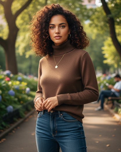 Dámsky zateplený sveter s fleecovou podšívkou