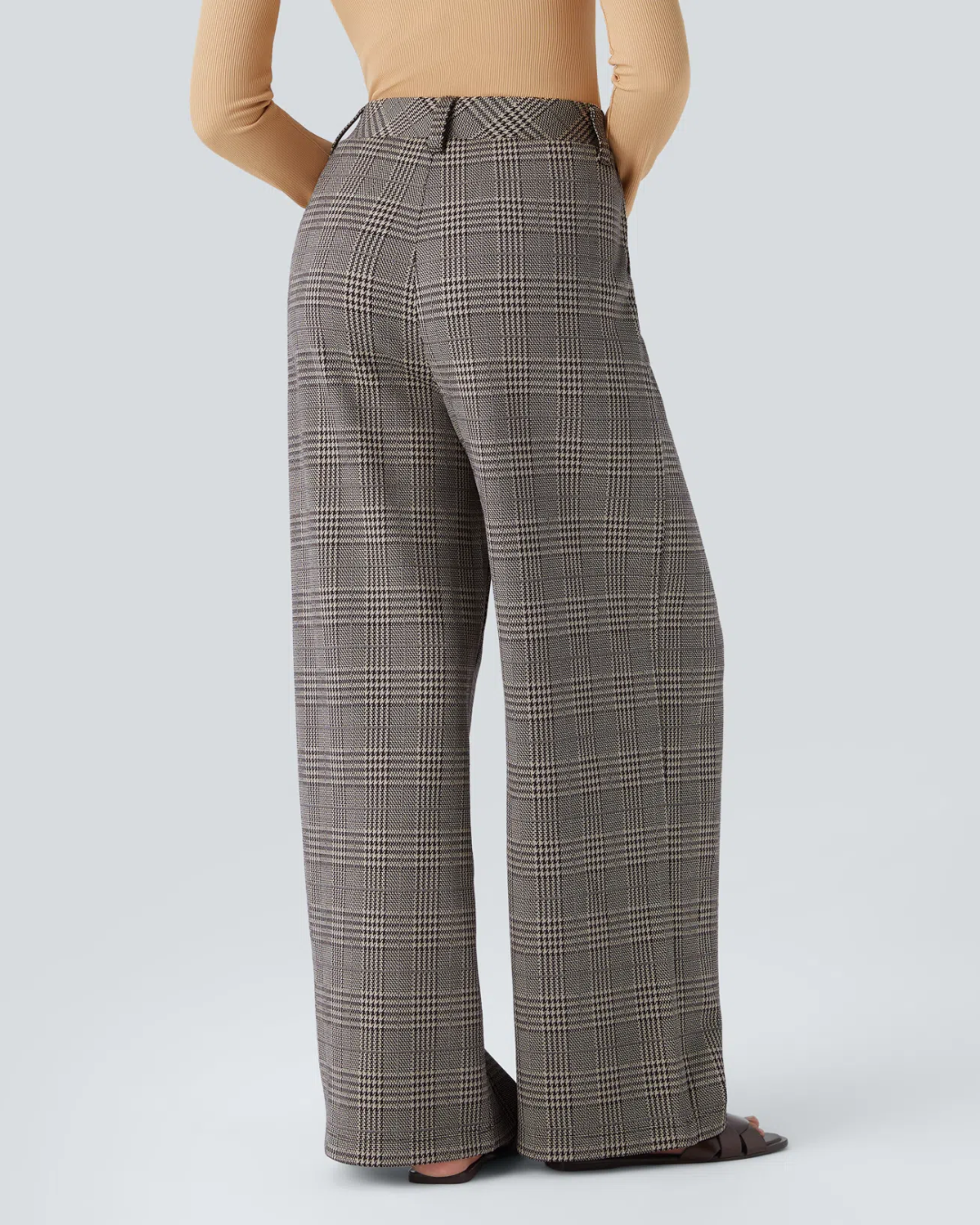 Dámske široké nohavice s potlačou