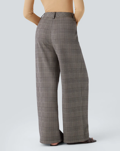 Dámske široké nohavice s potlačou